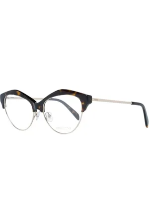 Emilio Pucci Akcesoria, Kobieta, brązowy, ONE SIZE, Brązowe Okulary Optyczne Cat Eye z Etui