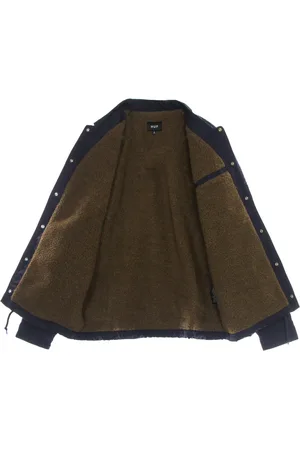 Huf Kurtki, Mężczyzna, Niebieski, S, Nylon, Pikowana Kurtka Hi-fi Navy