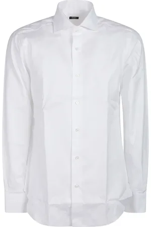 BARBA Koszule, Mężczyzna, Biały, 3XL, Stylowa koszula z długim rękawem