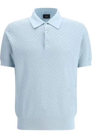 BRIONI Koszulki, Mężczyzna, Niebieski, M, Klasyczna Koszulka Polo Mr 20 Styl