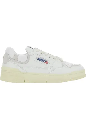 Autry Buty, Mężczyzna, Biały, 45 EU, Białe niskie trampki z logo