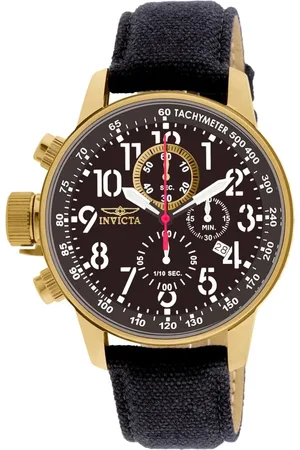 Invicta Akcesoria, Mężczyzna, Czarny, ONE SIZE, Analogowy Chronograf z Wskaznikiem Daty