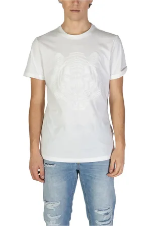 Antony Morato Koszulki, Mężczyzna, Biały, 2XL, Tiger Head Embossed T-Shirt