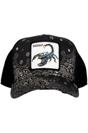 Goorin Bros. Akcesoria, Mężczyzna, Czarny, ONE SIZE, Czarna Czapka z Paisley Print
