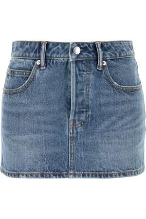 Alexander Wang Spódnice, Kobieta, Niebieski, W27, Denim, Denim Mini Spódnica