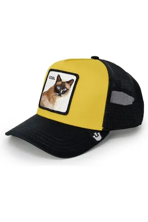 Goorin Bros. Akcesoria, Mężczyzna, Żółty, ONE SIZE, Cool Cat Trucker Cap Animal Farm