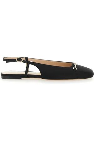 Twin-Set Buty, Kobieta, Czarny, 38 EU, Czarne baletki z kwadratowym palcem