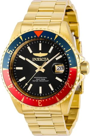 Invicta Akcesoria, Mężczyzna, Żółty, ONE SIZE, Automatyczny Zegarek Analogowy z Wskazówkami Daty