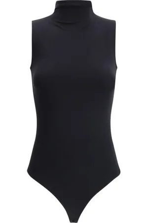 Wolford Koszulki, Kobieta, Czarny, S, Elegancki Bodysuit z Mock Neck