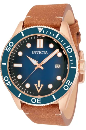 Invicta Akcesoria, Mężczyzna, brązowy, ONE SIZE, Stalowa kronograficzna zegarek