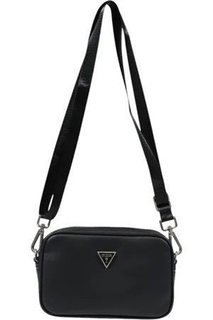 Guess Torebki, Mężczyzna, Czarny, ONE SIZE, Elegancka Czarna Torba na Ramię