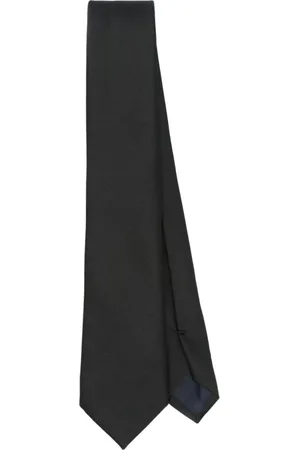 corneliani Akcesoria, Mężczyzna, Czarny, ONE SIZE, Czarny Wiązany Samodzielnie Spiczasty Krawat