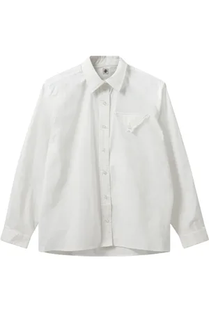 THE GARMENT Bluzki, Kobieta, Biały, L, Kieszonkowa Koszula w Stylu Cypru