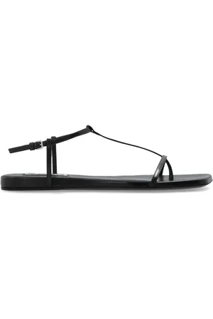 Jil Sander Buty, Kobieta, Czarny, 38 EU, Skóra, Skórzane sandały