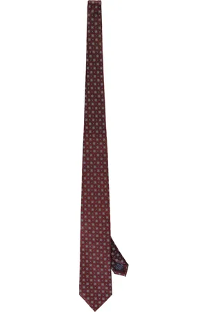 corneliani Akcesoria, Mężczyzna, brązowy, ONE SIZE, Jedwabny Krawat Jacquard