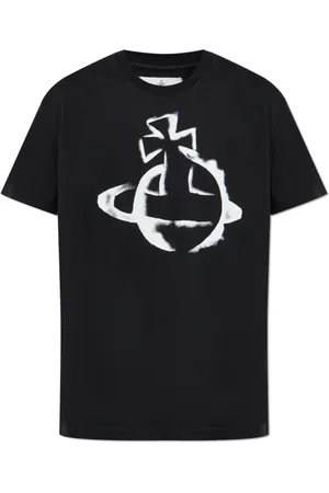 Vivienne Westwood Koszulki, Mężczyzna, Czarny, L, Bawełna, T-shirt z logo