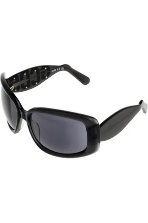 GCDS Akcesoria, unisex, Czarny, ONE SIZE, Eleganckie Okulary Przeciwsłoneczne Motylkowe z Ochroną UV