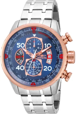 Invicta Akcesoria, Mężczyzna, Szary, ONE SIZE, Chronograf Aviator Zegarek Model 28763