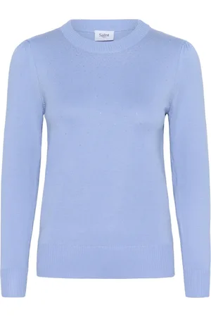 Saint Tropez Swetry, Kobieta, Niebieski, 2XL, Cherrisz Cardigan Hydrangea Dzianina