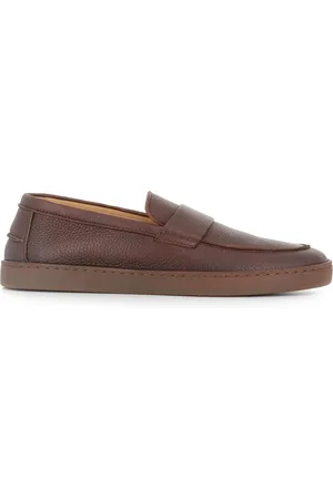 HENDERSON BARACCO Buty, Mężczyzna, brązowy, 41 EU, Brązowe Slip-On Buty Skórzane