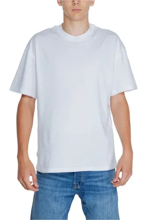 JACK & JONES Koszulki, Mężczyzna, Biały, 2XL, Biała koszulka z okrągłym dekoltem