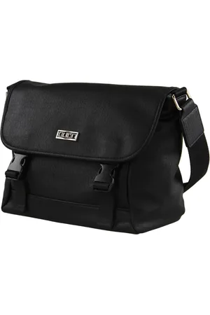 Cult Torebki, Mężczyzna, Czarny, ONE SIZE, Metallic Fastening Crossbody Torba