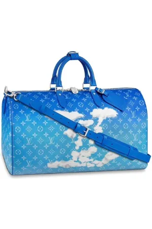 LOUIS VUITTON Torebki, Mężczyzna, Niebieski, ONE SIZE, Chmury Bandouliere Torba Podróżna