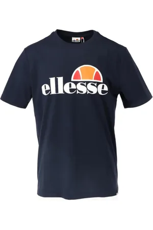 Ellesse Koszulki, Mężczyzna, Niebieski, L, Klasyczny T-shirt z logo