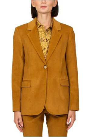 MOMONÍ Kurtki, Kobieta, brązowy, S, Bawełniana Kurtka Cygara - Slim Fit