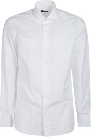 BARBA Koszule, Mężczyzna, Biały, 4XL, Stylowa Koszula z Długim Rękawem