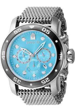Invicta Akcesoria, Mężczyzna, Szary, ONE SIZE, Chronograf Stalowa Analogowa Zegarek