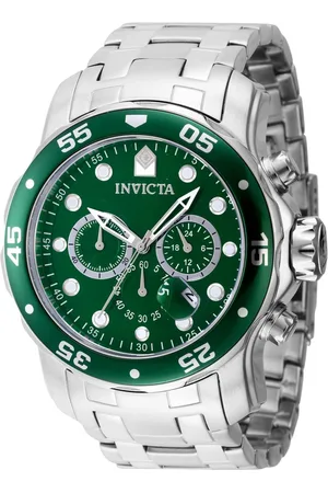 Invicta Akcesoria, Mężczyzna, Szary, ONE SIZE, Chronograf Stalowa Analogowa Zegarek