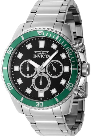 Invicta Akcesoria, Mężczyzna, Szary, ONE SIZE, Chronograf Stalowa Analogowa Zegarek