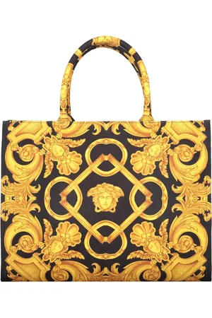 VERSACE Torebki, Kobieta, Wielobarwność, ONE SIZE, Bawełna, Torba na ramię z motywem żakardowym