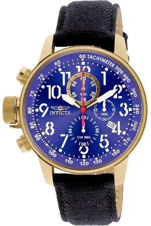 Invicta Akcesoria, Mężczyzna, Czarny, ONE SIZE, Stalowa chronograficzna zegarek z datą