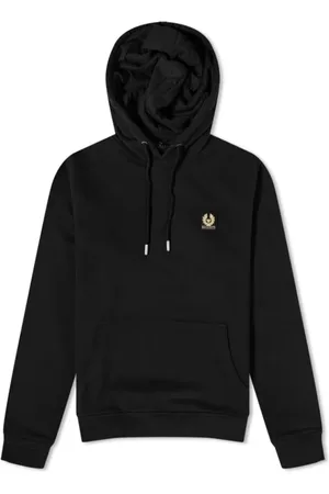 Belstaff Bluzy, Mężczyzna, Czarny, S, Bawełna, Bluza z kapturem Phoenix Patch Czarna