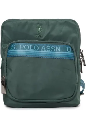 U.S. Polo Assn. Torebki, Mężczyzna, Zielony, ONE SIZE, Nylon, Regulowany Pasek na Ramię z Zamkiem