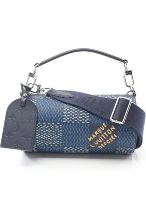 LOUIS VUITTON Pre-owned, Mężczyzna, Niebieski, ONE SIZE, Skóra, Pre-owned Canvas handbags