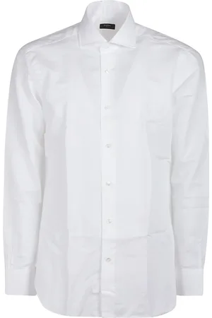 BARBA Koszule, Mężczyzna, Biały, 2XL, Stylowa koszula z długim rękawem