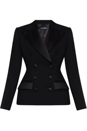 Dolce & Gabbana Kurtki, Kobieta, Czarny, M, Wełniana marynarka