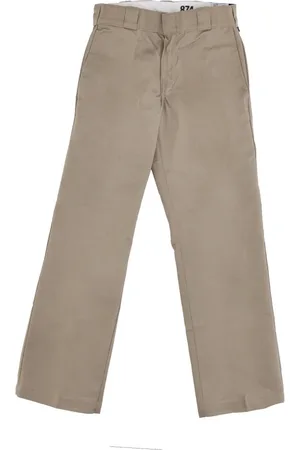 Dickies Spodnie, Mężczyzna, Beżowy, W30 L32, Khaki Spodnie Robocze z Zapięciem na Zamek