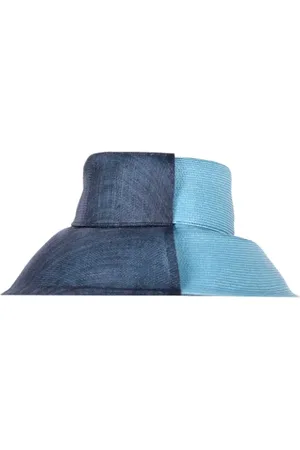 Dior Pre-owned, Kobieta, Niebieski, ONE SIZE, Len, Pre-owned Raffia hats