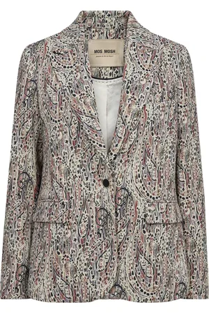 Mos Mosh Kurtki, Kobieta, Wielobarwność, XL, Bawełna, Paisley Blazer Chińska Czerwień