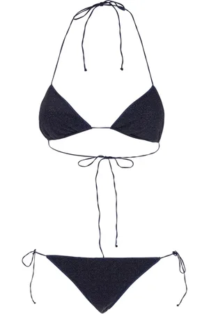 Oseree Stroje kąpielowe, Kobieta, Niebieski, M, Niebieski Bikini z Wiązaniem