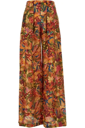 MOMONÍ Spodnie, Kobieta, Wielobarwność, S, Spodnie Multi Colour Aspes Pant