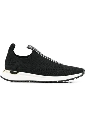Michael Kors Buty, Kobieta, Czarny, 36 EU, Poliester, Czarne Sneakersy Slip-On na płaskiej podeszwie