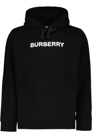 Burberry Bluzy, Mężczyzna, Czarny, L, Bluza z kapturem i logo