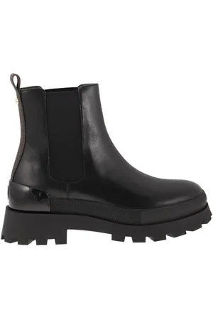Michael Kors Buty, Kobieta, Czarny, 37 EU, Skóra, Kozaki Chelsea Rowan ze skóry z logo