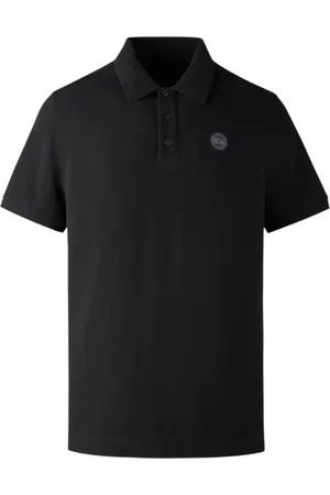 Canada Goose Koszulki, Mężczyzna, Czarny, S, Czarne Polo T-shirty i Pola