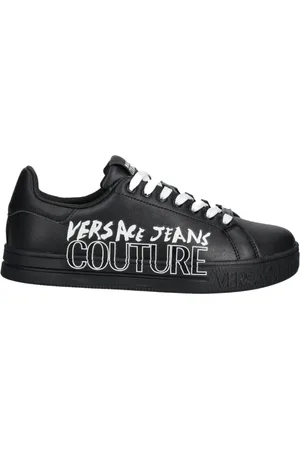 VERSACE Buty, Mężczyzna, Czarny, 45 EU, Skóra, Casual Sneakers - Czarny Model